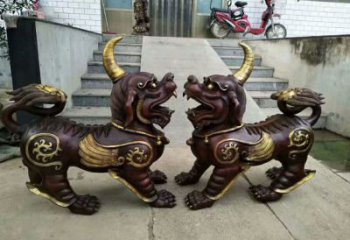 醫(yī)院貔貅雕塑，仿古動(dòng)漫雕塑，仿古擺件