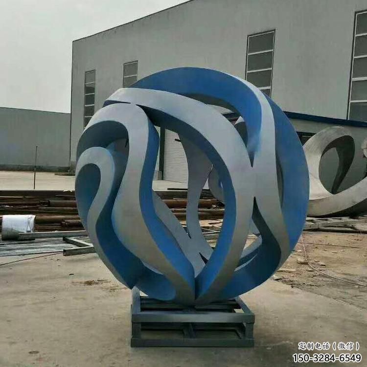 操場地球儀雕塑，鏤空景觀雕塑，噴砂制造
