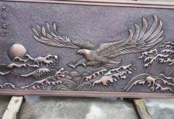 道外老鷹浮雕訂做，景區雕塑，鍛銅動物浮雕定價