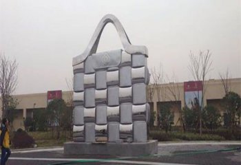 寶雞景觀背包雕塑優選，陸地擺件，園林不銹鋼背包雕塑供應