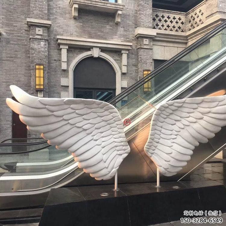 長壽景觀鳥翅雕塑制造，歐式風格，不銹鋼鳥翅雕塑定價